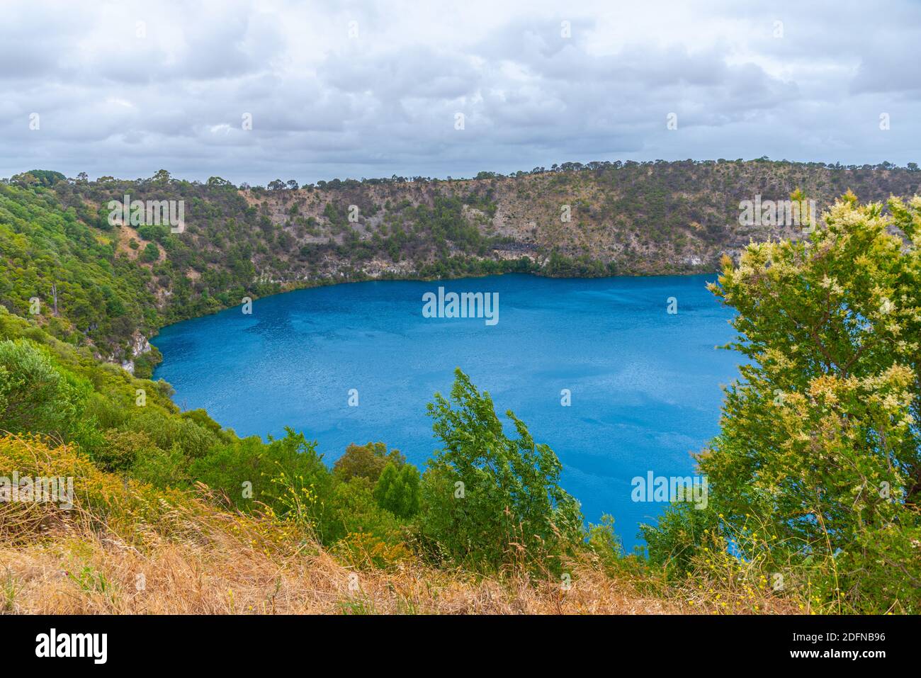 Lac bleu au Mont Gambier en Australie Banque D'Images