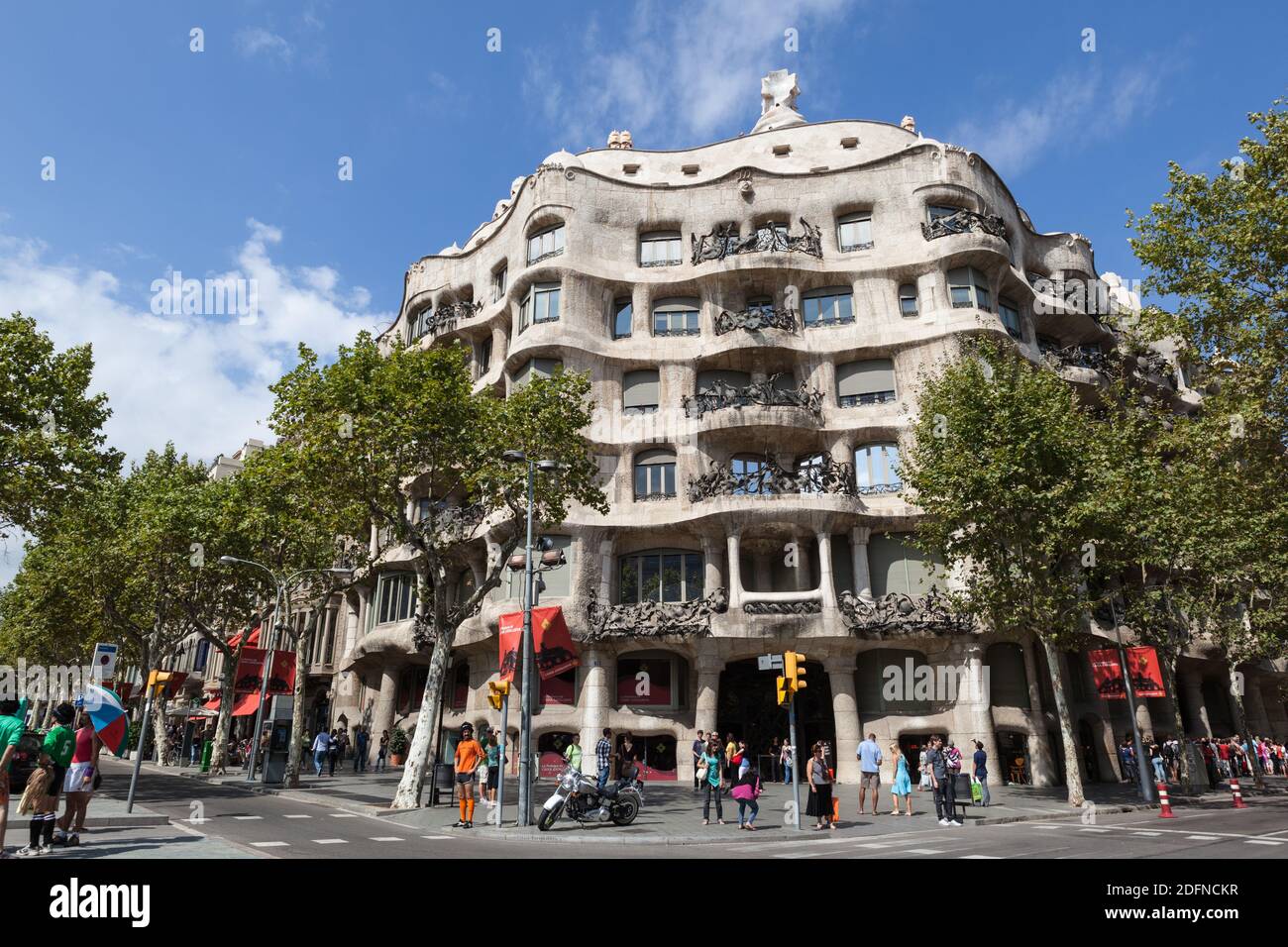 Casa Milà, la Pedrera, Barcelone (Espagne) Banque D'Images