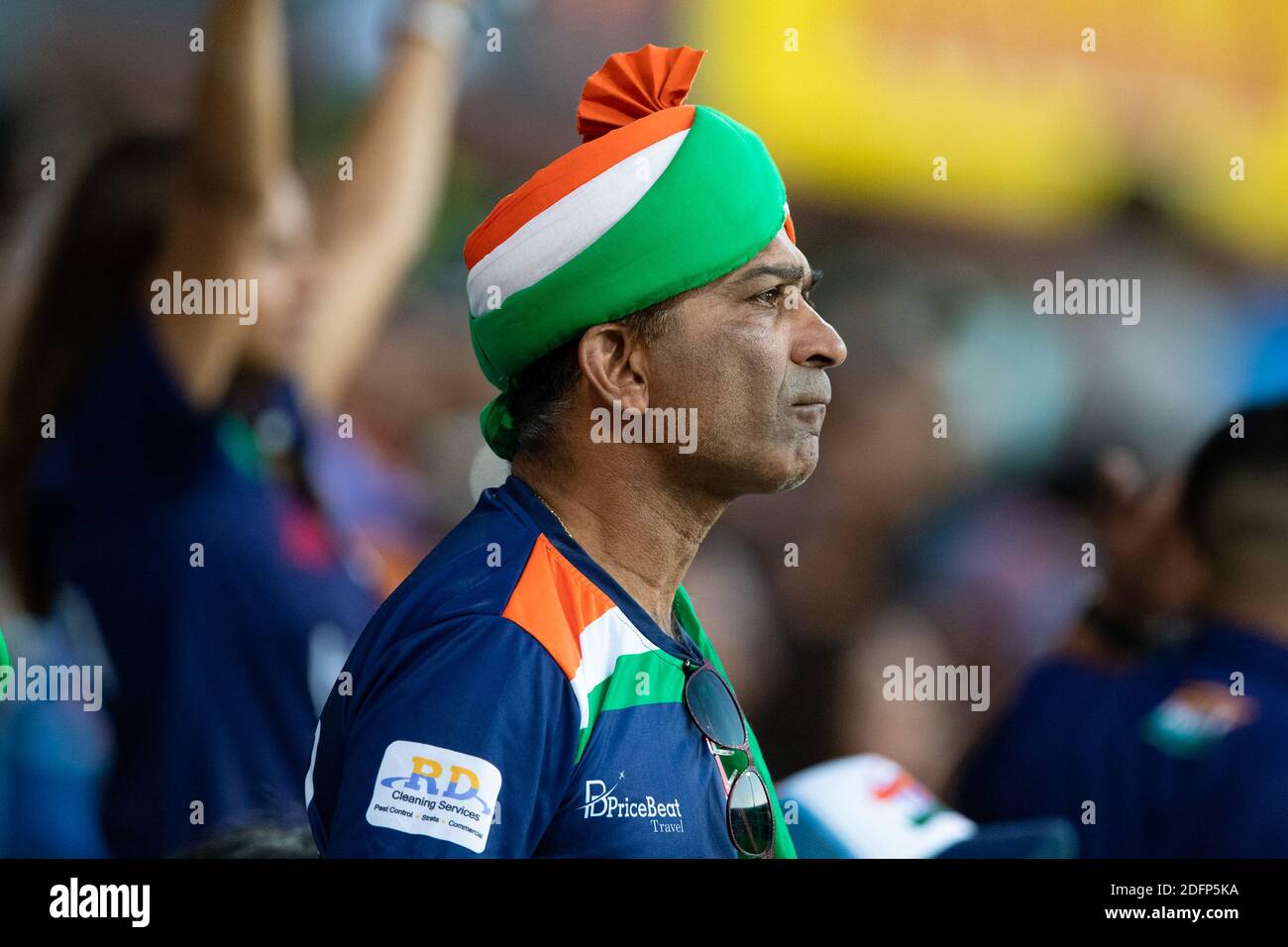 Sydney, Australie. 06e décembre 2020. Fan indien lors du 2e match de la série Dettol ODI T20I entre l'Australie et l'Inde au Sydney Cricket Ground, Sydney, Australie, le 6 décembre 2020. Photo de Peter Dovgan. Utilisation éditoriale uniquement, licence requise pour une utilisation commerciale. Aucune utilisation dans les Paris, les jeux ou les publications d'un seul club/ligue/joueur. Crédit : UK Sports pics Ltd/Alay Live News Banque D'Images