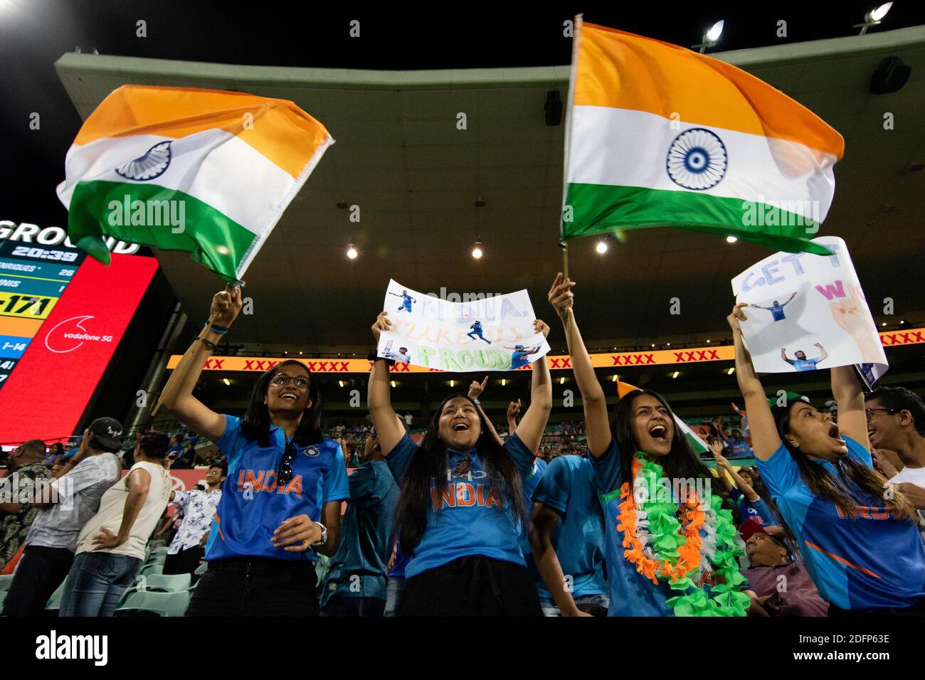 Sydney, Australie. 06e décembre 2020. Les fans indiens lors du 2e match de la série Dettol ODI T20I entre l'Australie et l'Inde au Sydney Cricket Ground, Sydney, Australie, le 6 décembre 2020. Photo de Peter Dovgan. Utilisation éditoriale uniquement, licence requise pour une utilisation commerciale. Aucune utilisation dans les Paris, les jeux ou les publications d'un seul club/ligue/joueur. Crédit : UK Sports pics Ltd/Alay Live News Banque D'Images