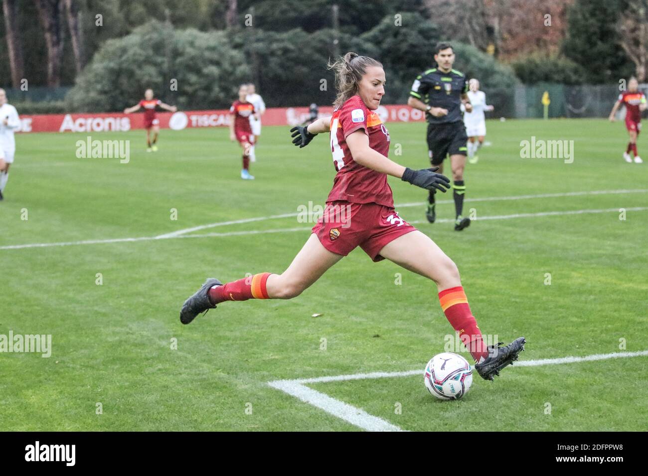 Rome, Italie. 6 décembre 2020. Rome, Italie, Tre Fontane Stadium, 06 décembre 2020, Alice Corelli COMME Roma pendant AS Roma vs Florentia San Gimignano - football italien série A Women Match Credit: Simona Scarano/LPS/ZUMA Wire/Alamy Live News Banque D'Images