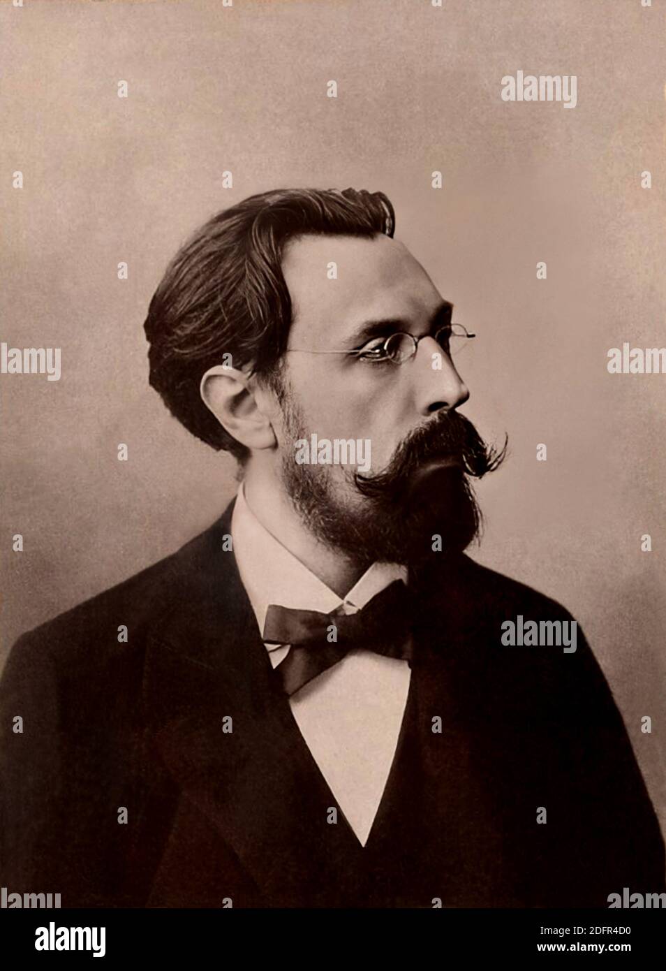 1890 CA, BELGIQUE : le compositeur belge ADOLPHE WOUTERS ( 1849 - 1924 ).  Photographe inconnu . - COMPSITIBORE - OPERA LIRICA - CLASSICA -