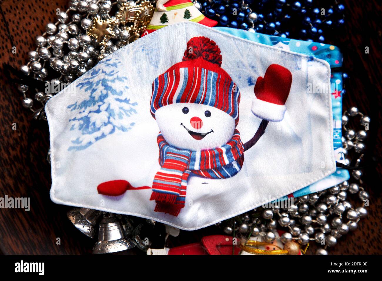 Masque de Noël. Banque D'Images