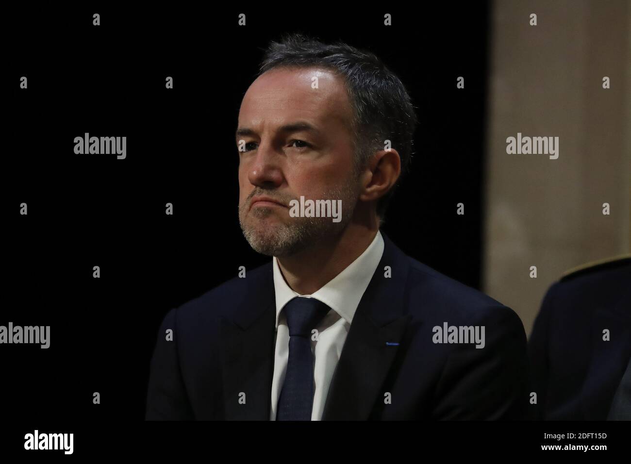Maire de Paris Anne Hidalgo nouvelle assistante de poing Emmanuel Grégoire à l'Hôtel de ville, Paris, France le 16 octobre 2018. Photo de Henri Szwarc/ABACAPRESS.COM Banque D'Images