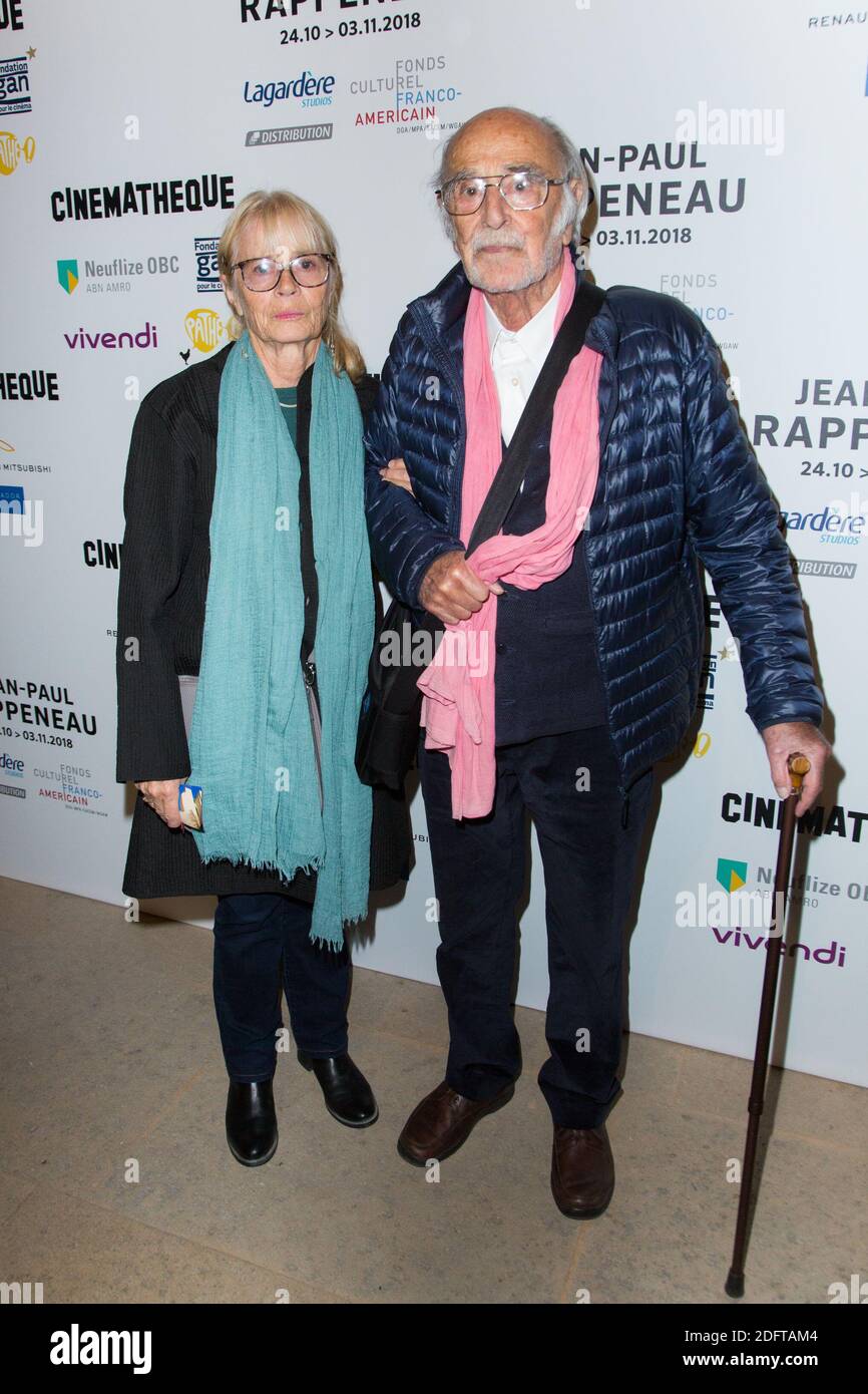 Pierre Lhomme avec son épouse lors de l'ouverture de la rétrospective Jean- Paul Rappeneau, avec la prévisualisation de la version restaurée du film  CYRANO DE BERGERAC à la Cinémathèque française à Paris, France,