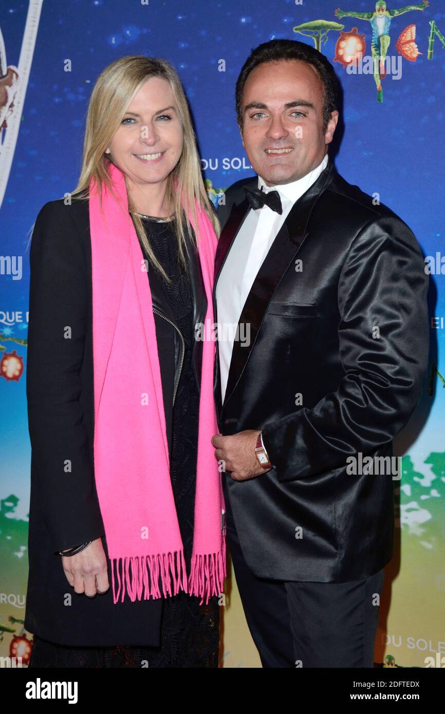 Laurent Amar et sa femme assistent à la première VIP de Totem du Cirque du Soleil a Paris, France le 30 octobre 2018. Photo d'Aurore Marechal/ABACAPRESS.COM Banque D'Images