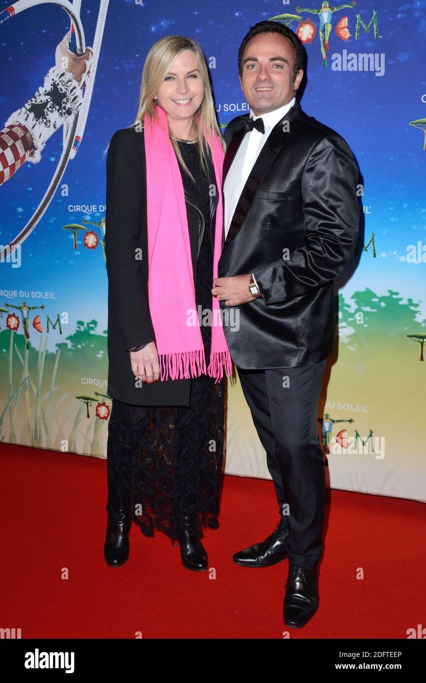 Laurent Amar et sa femme assistent à la première VIP de Totem du Cirque du Soleil a Paris, France le 30 octobre 2018. Photo d'Aurore Marechal/ABACAPRESS.COM Banque D'Images