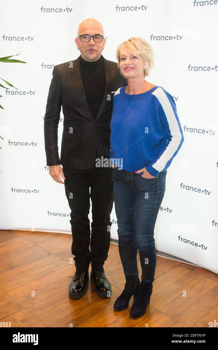 Pascal Obispo, Sophie Davant participe à la conférence de presse 'Téléthon 2018' le 8 novembre 2018 à Paris, France. Photo de Nasser Berzane/ABACAPRESS.COM Banque D'Images