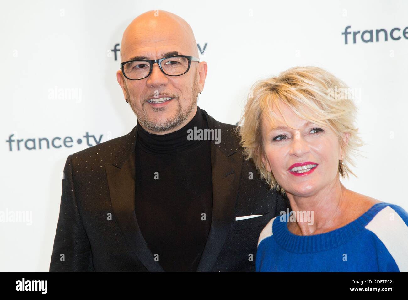 Pascal Obispo, Sophie Davant participe à la conférence de presse 'Téléthon 2018' le 8 novembre 2018 à Paris, France. Photo de Nasser Berzane/ABACAPRESS.COM Banque D'Images