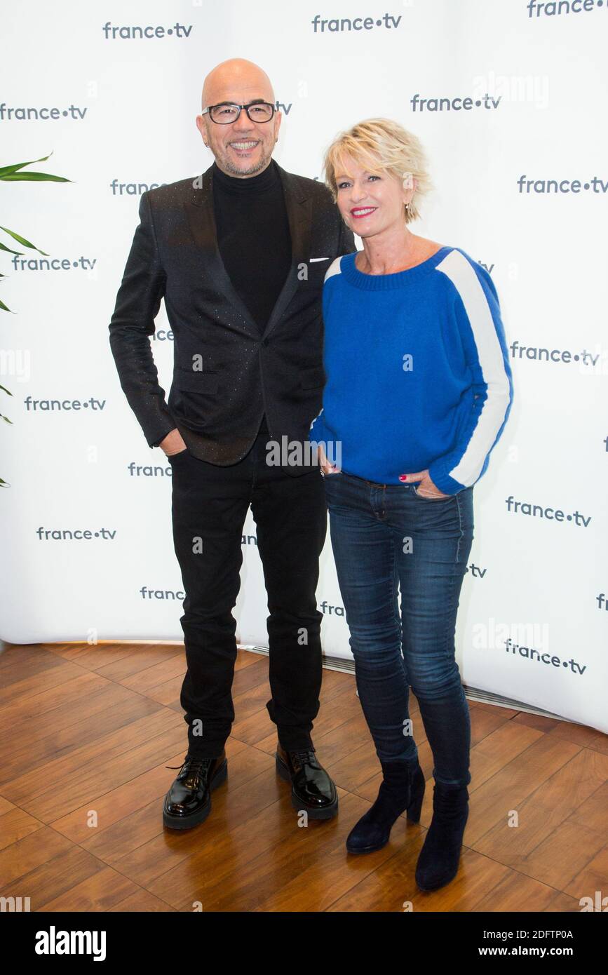 Pascal Obispo, Sophie Davant participe à la conférence de presse 'Téléthon 2018' le 8 novembre 2018 à Paris, France. Photo de Nasser Berzane/ABACAPRESS.COM Banque D'Images