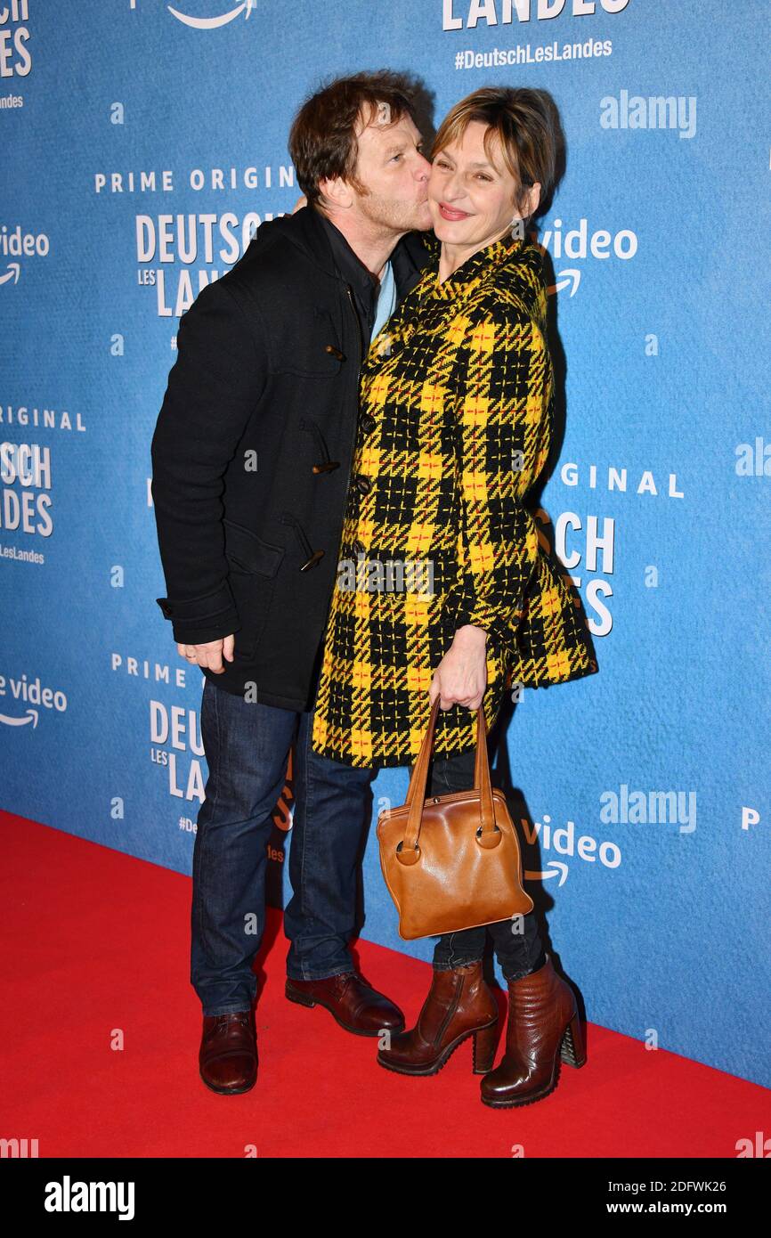 Sophie Mounicot et Philippe Lelievre assistent à la première Deutsch-les-Landes à Gaumont Capucines à Paris, France, le 27 novembre 2018. Photo de Laurent Zabulon/ABACAPRESS.COM Banque D'Images