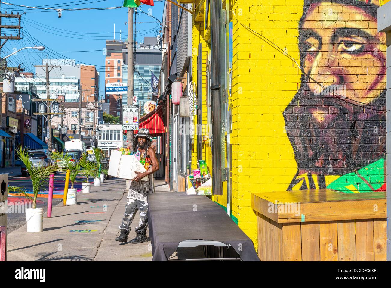 Maison de Moses à Kensington Market à Toronto, Canada Banque D'Images