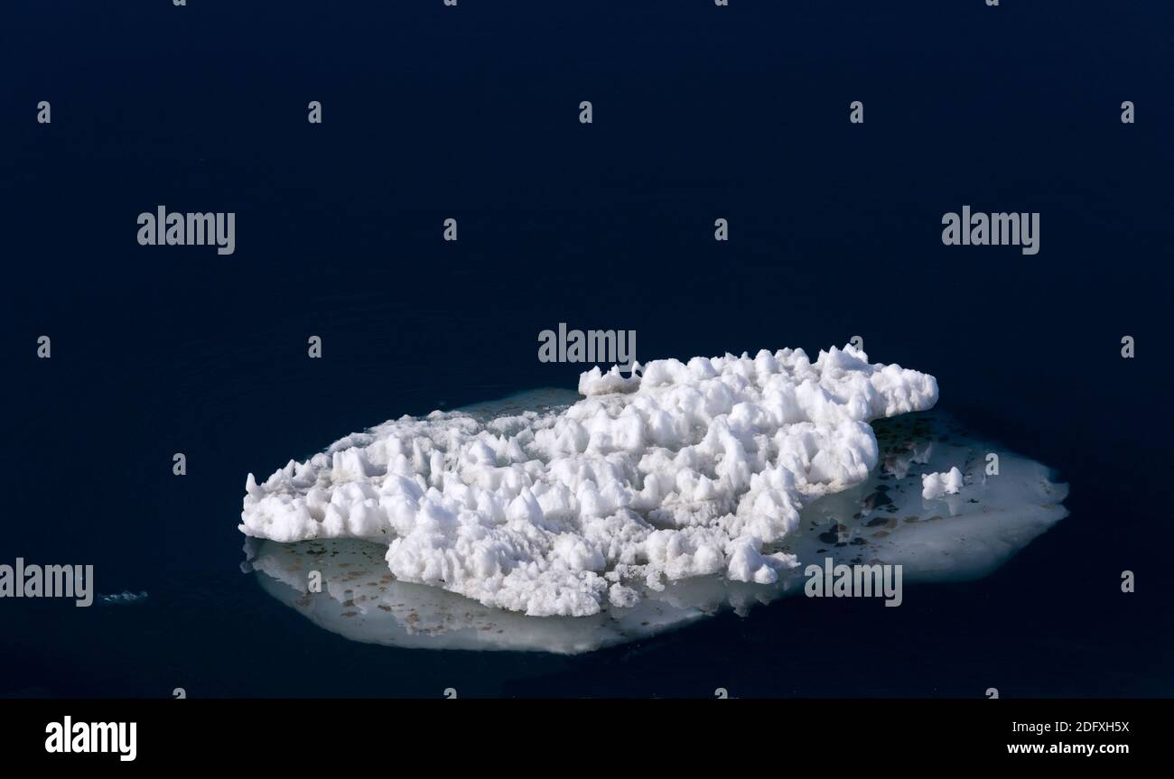 La glace flottant sur la mer de Béring, la Russie extrême-orient Banque D'Images