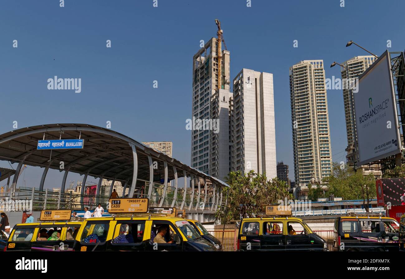 11 Avr 2019 Mahalaxmi gare, entrée, Western Railway Mumbai, Maharashtra, Inde, Asie Banque D'Images