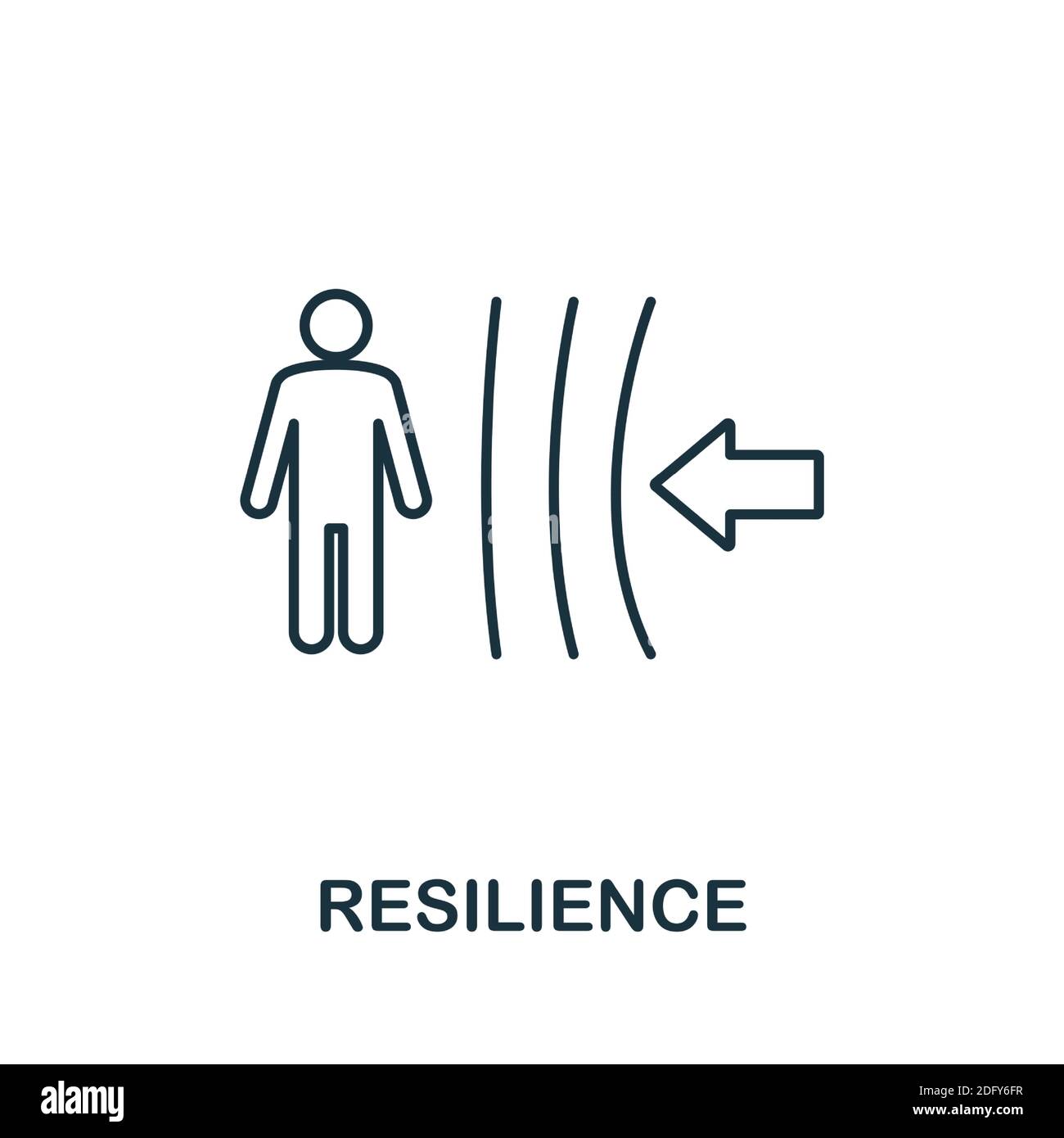 Icône résilience. Élément de style de ligne de la collection Life skills. Icône de résilience dynamique pour les modèles, les infographies et bien plus encore Illustration de Vecteur Icône résilience. Élément de style de ligne de la collection Life skills. Icône de résilience dynamique pour les modèles, les infographies et bien plus encore Illustration de Vecteur