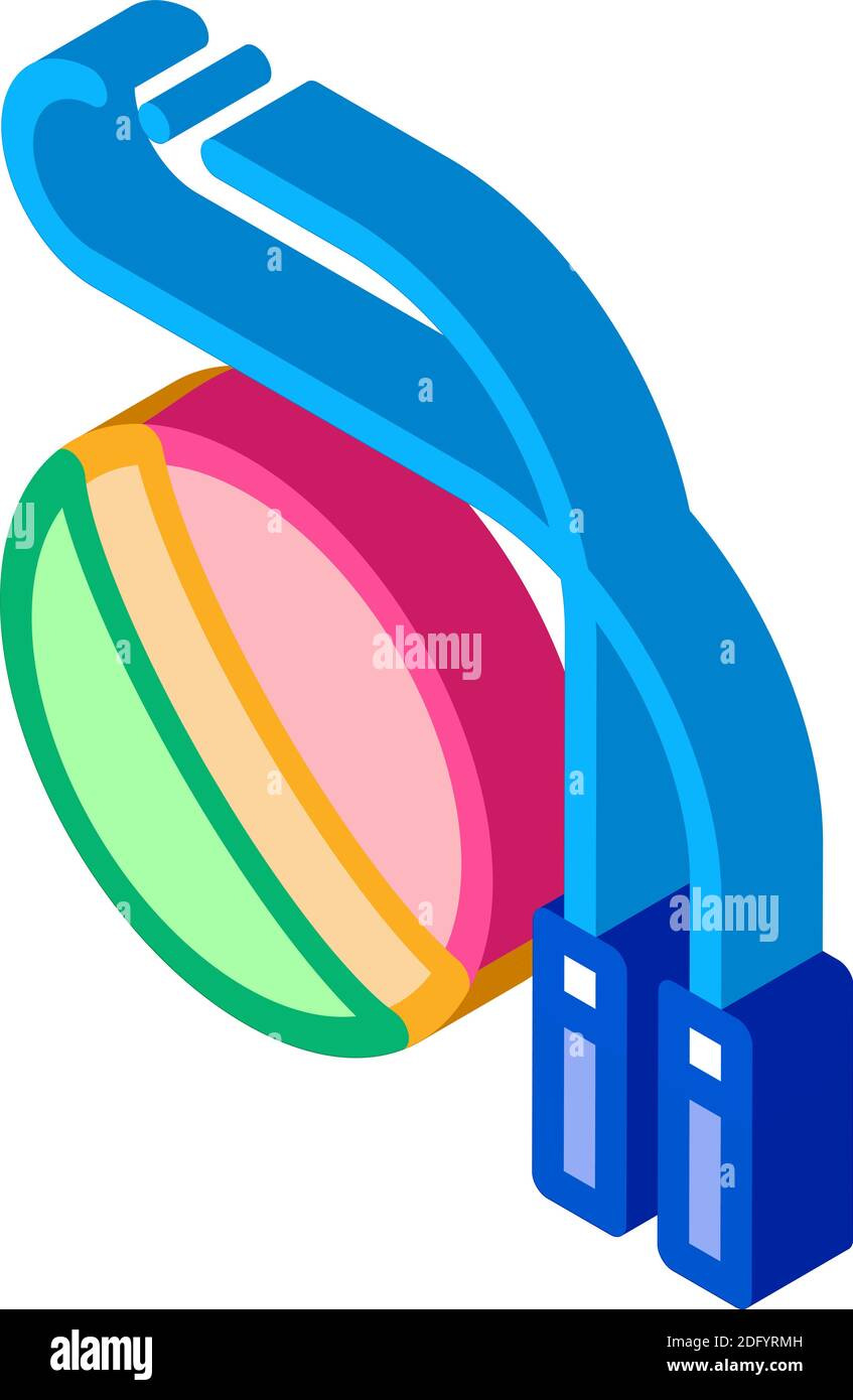 illustration du vecteur d'icône isométrique à saut de corde et de bille Illustration de Vecteur