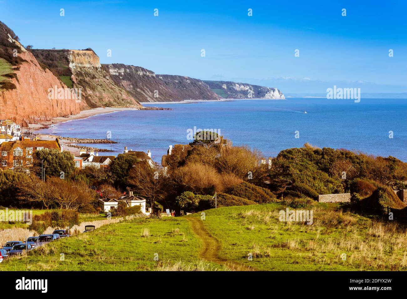 Baie Sidmouth. Banque D'Images