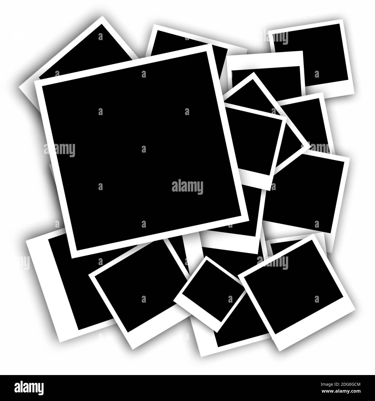 Nouveaux cadres photo isolés Banque D'Images