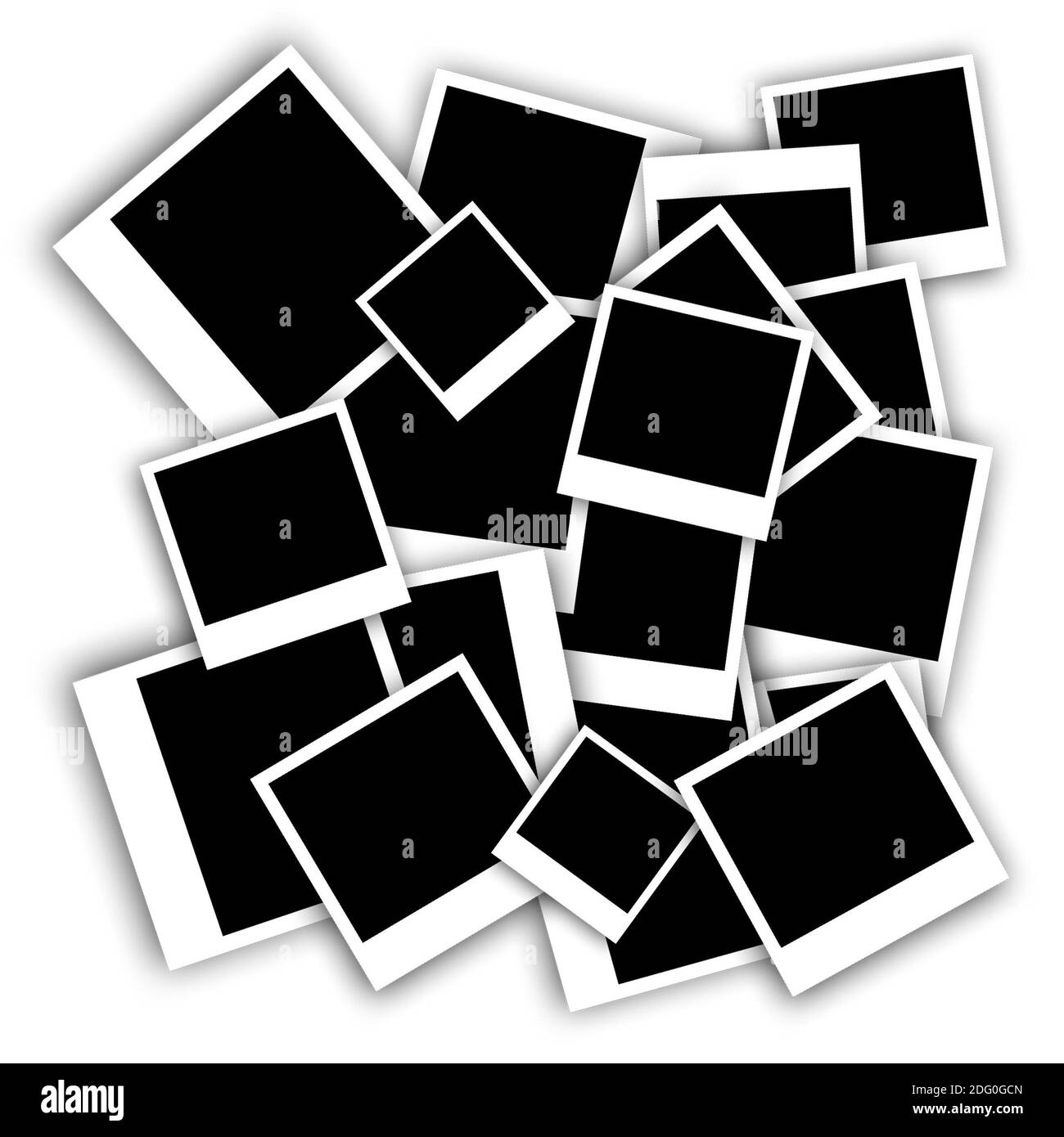 Nouveaux cadres photo isolés Banque D'Images