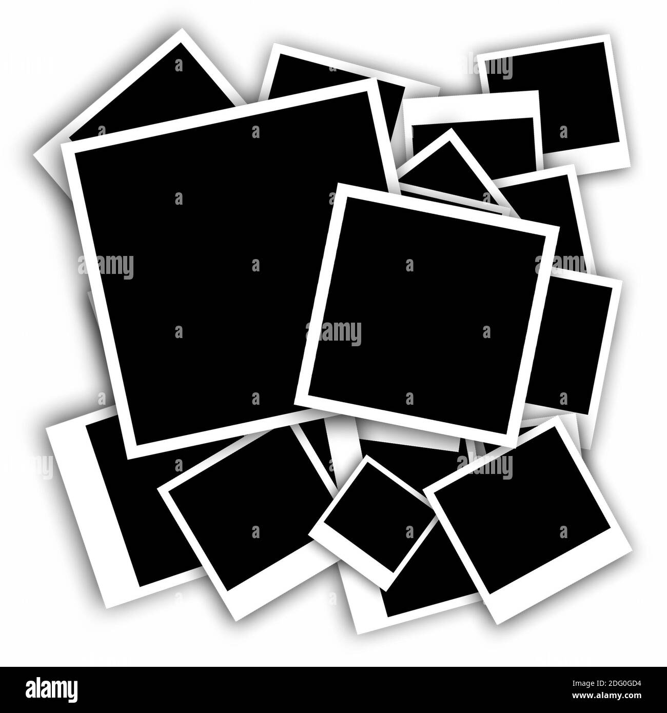 Nouveaux cadres photo isolés Banque D'Images