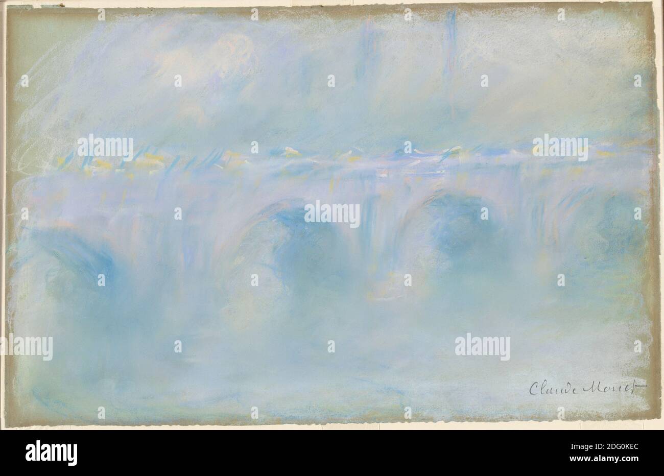 Titre: Pont de Waterloo Créateur: Claude Monet Date: 1901 Moyen: Huile sur toile dimension: 31.1 x 50.2 cm lieu: National Gallery of Art, Washington Banque D'Images
