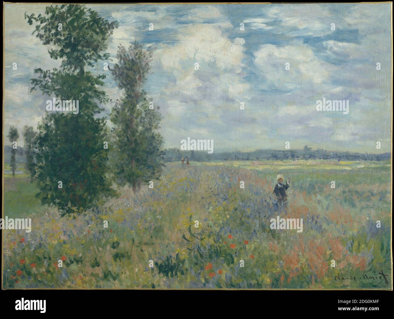 Titre: Champs de pavot près d'Argenteuil Créateur: Claude Monet Date: 1875 Moyen: Huile sur toile dimension: 54 x 73.7 cm emplacement: Metropolitan Museum of Art, New York Banque D'Images