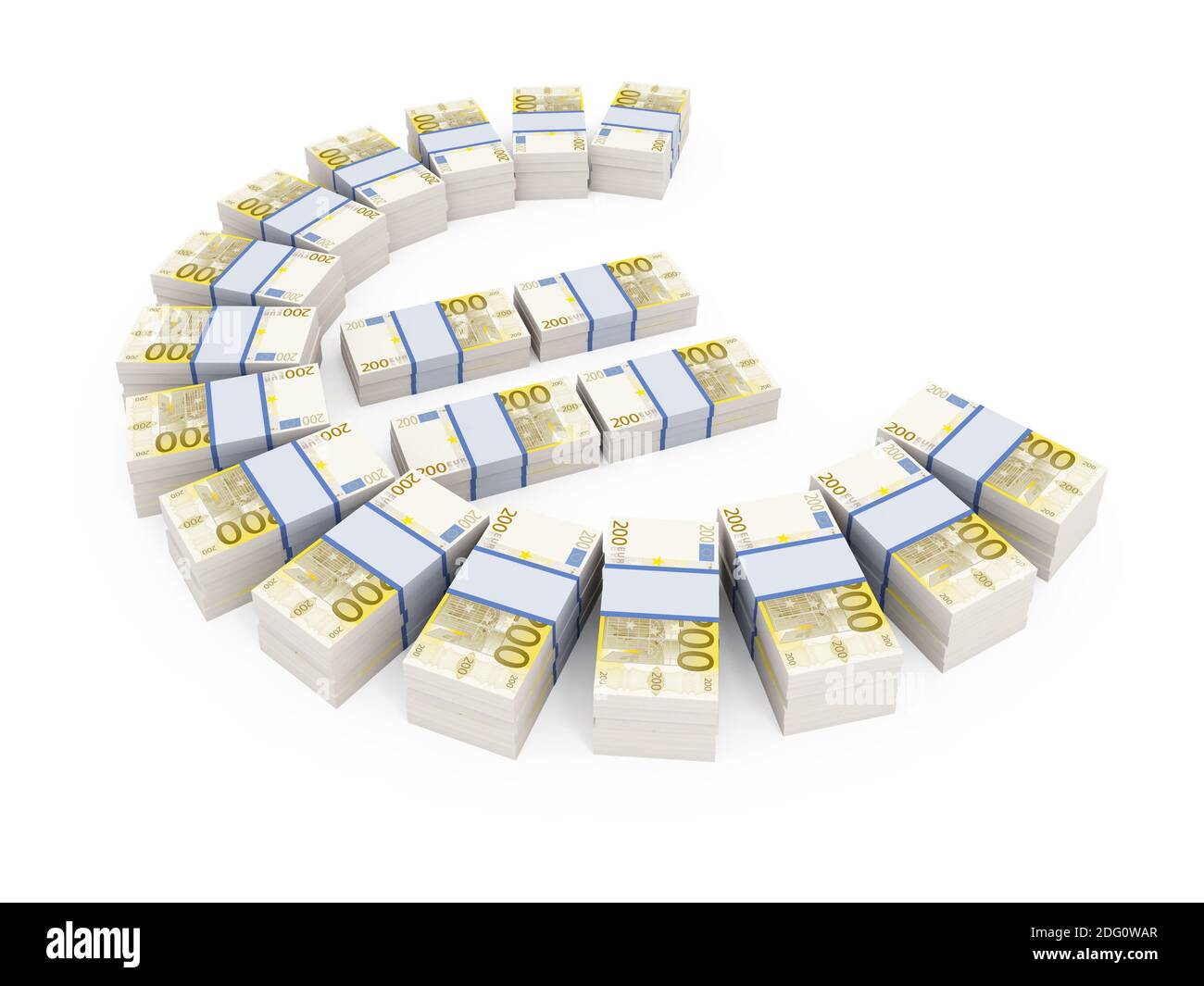 Pile de billets de 200 euros Banque de photographies et d’images à ...