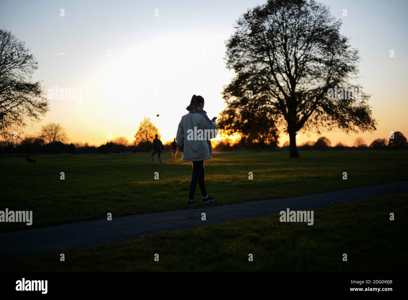Il y a beaucoup d'endroits dans et autour de Bristol à Promenez-vous cet hiver dans les Durdham Downs Banque D'Images