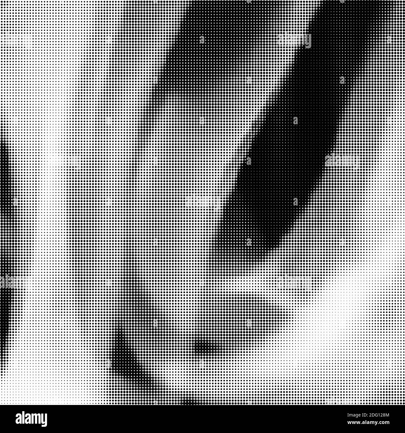Modèle de demi-teinte. Ensemble de points. La texture en pointillés sur fond blanc. Grunge Overlay Modèle. La conception linéaire de détresse. Banque D'Images