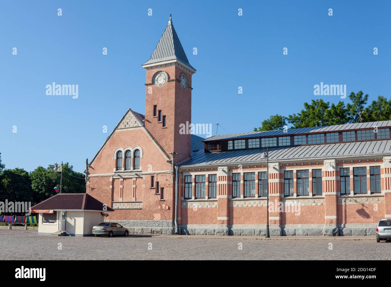 Vieux marché de Vyborg, Oblast de Leningrad, Russie. Banque D'Images