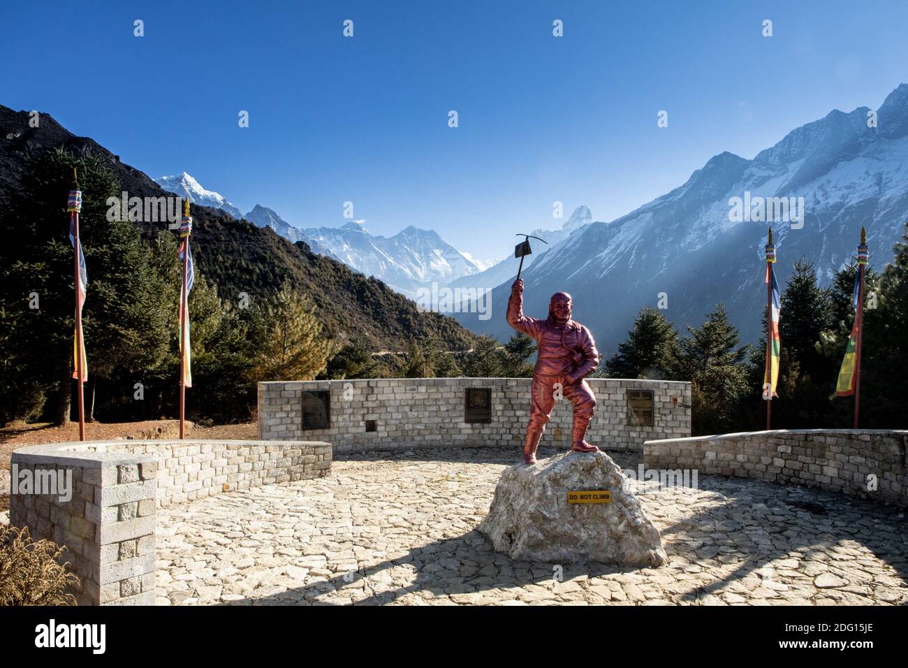 Statue de Sherpa Tenzing Norgay avec 