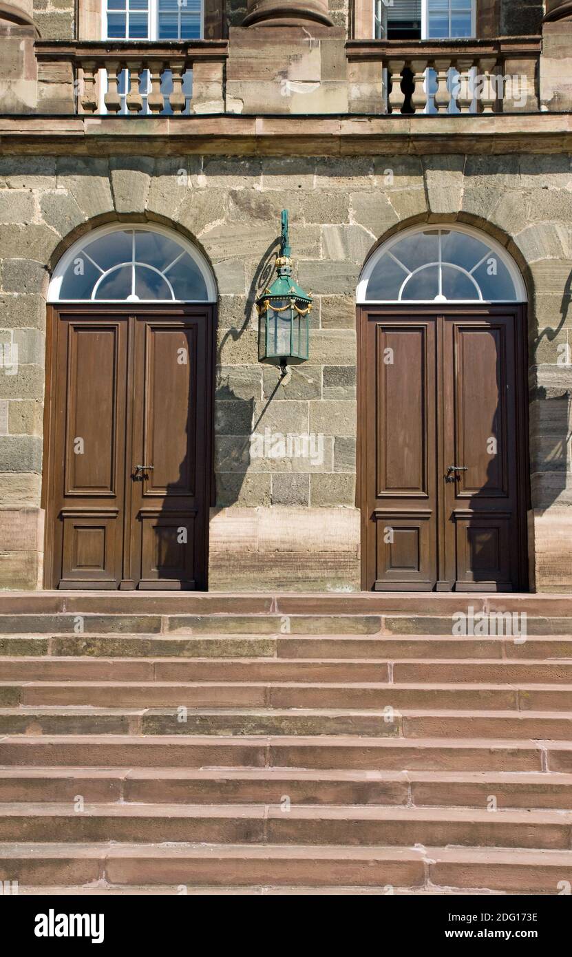 Portes d'entrée d'un ancien château Banque D'Images