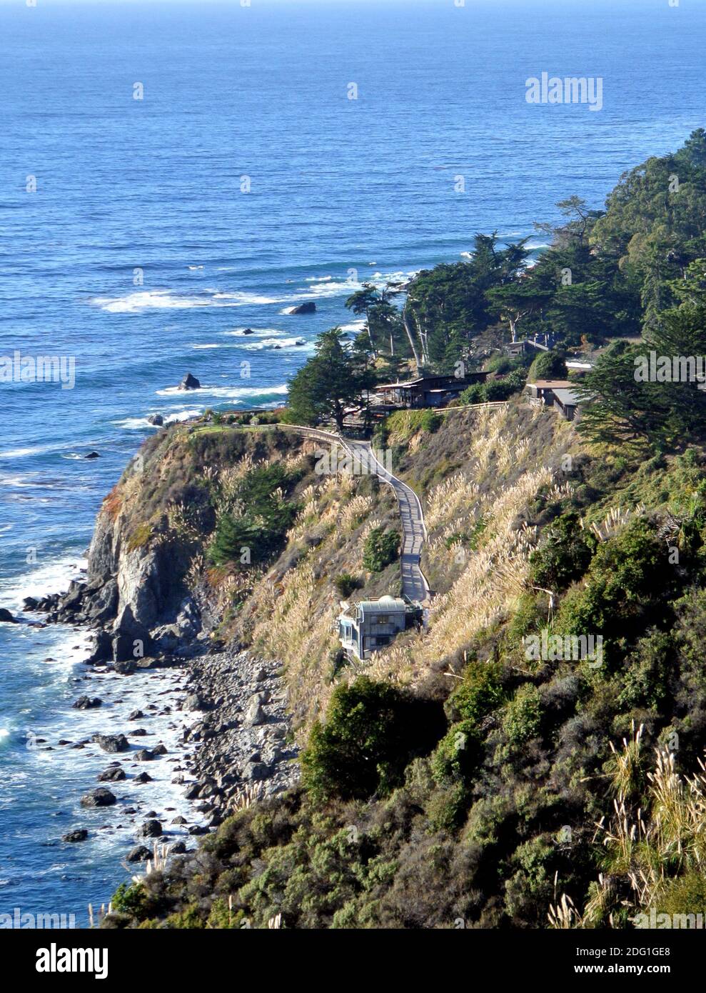 pacific coast hwy 1 big sur Banque D'Images