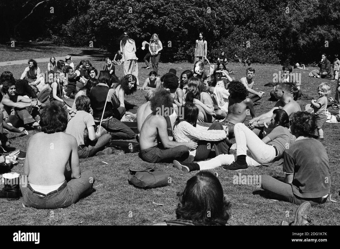 Années 60 Berkeley, émeutes de San Francisco, années 1960 Banque D'Images