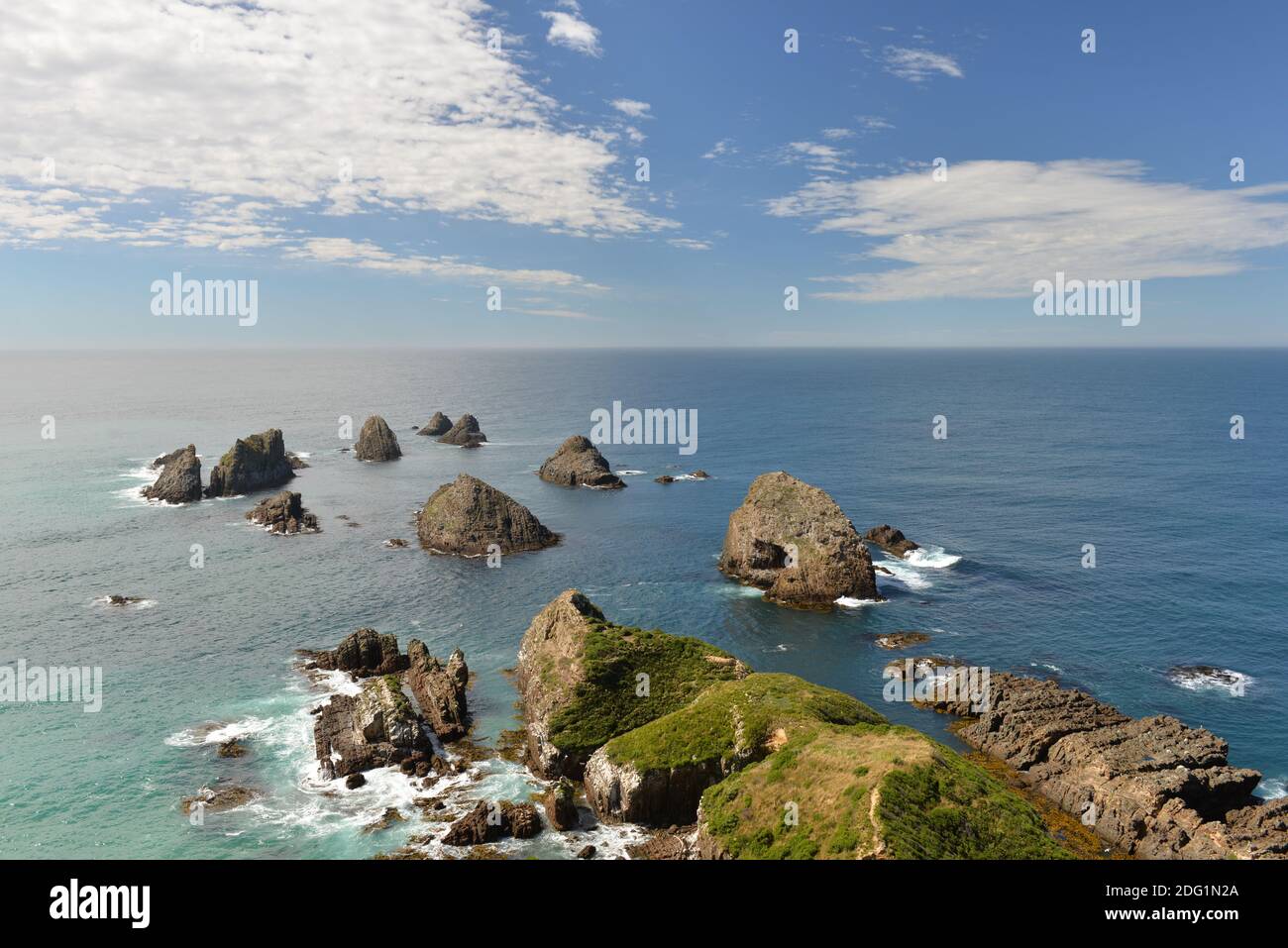 Rochers à voir à Nugget point Banque D'Images