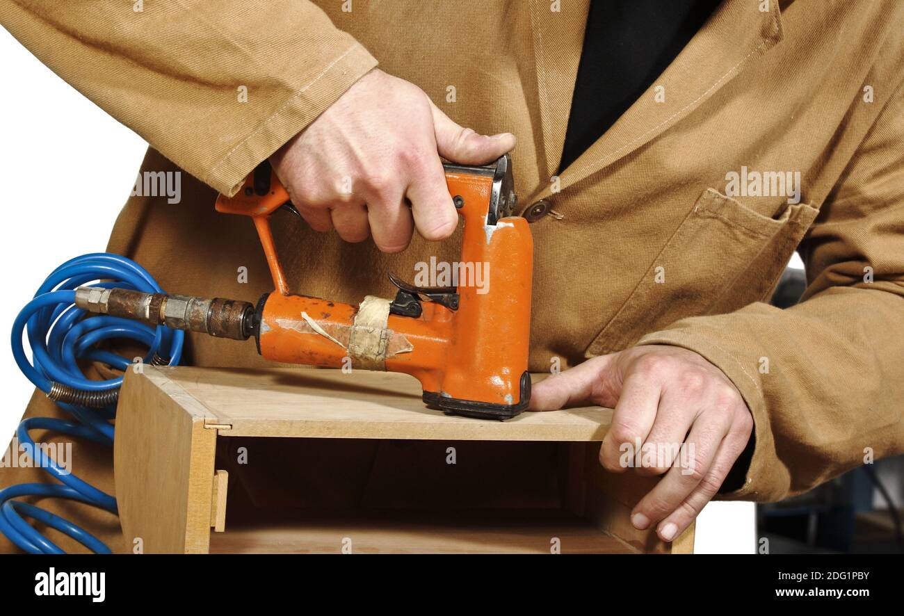 Carpenter au travail Banque D'Images