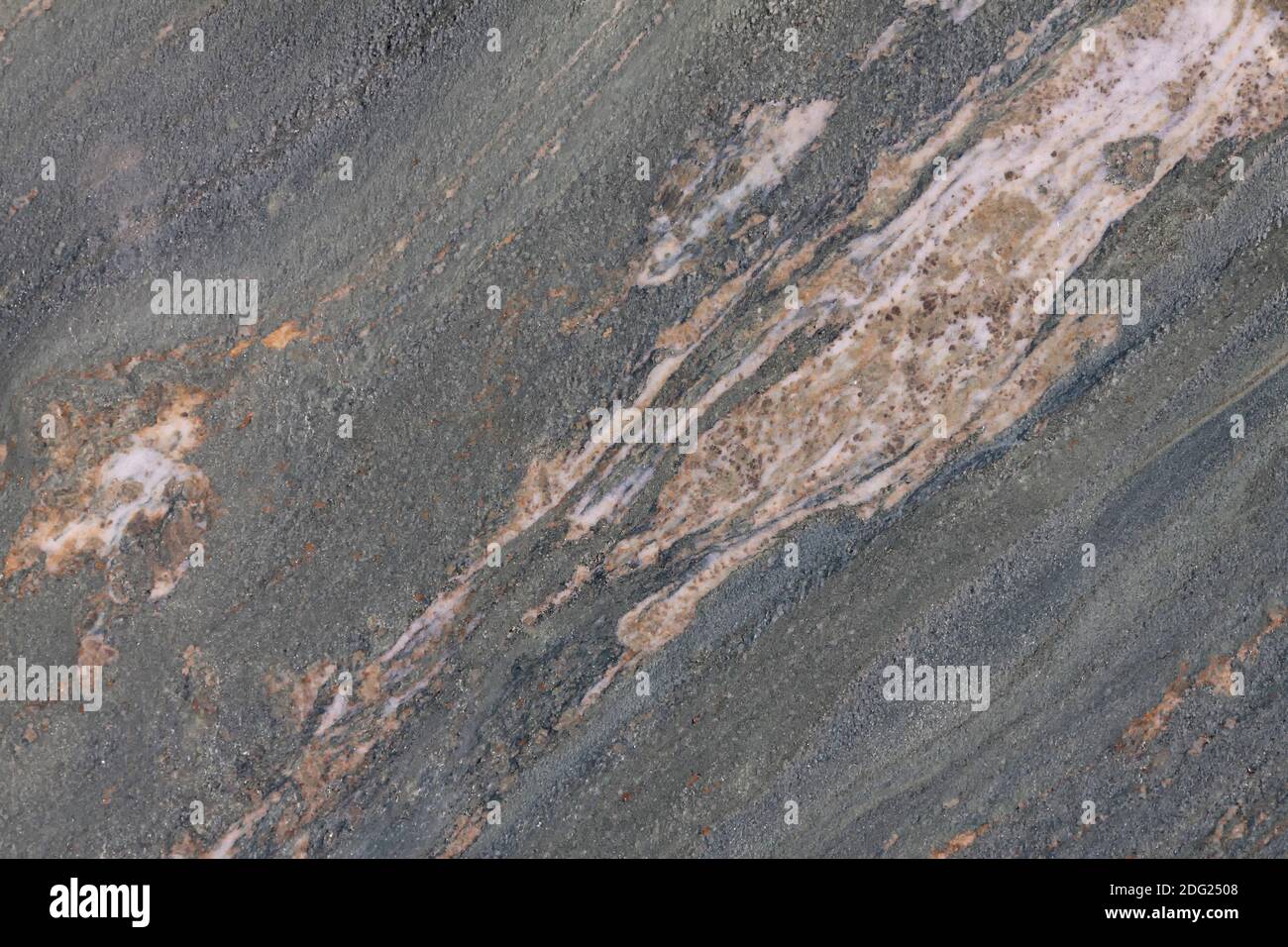 Greenschist, roche métamorphique Banque D'Images