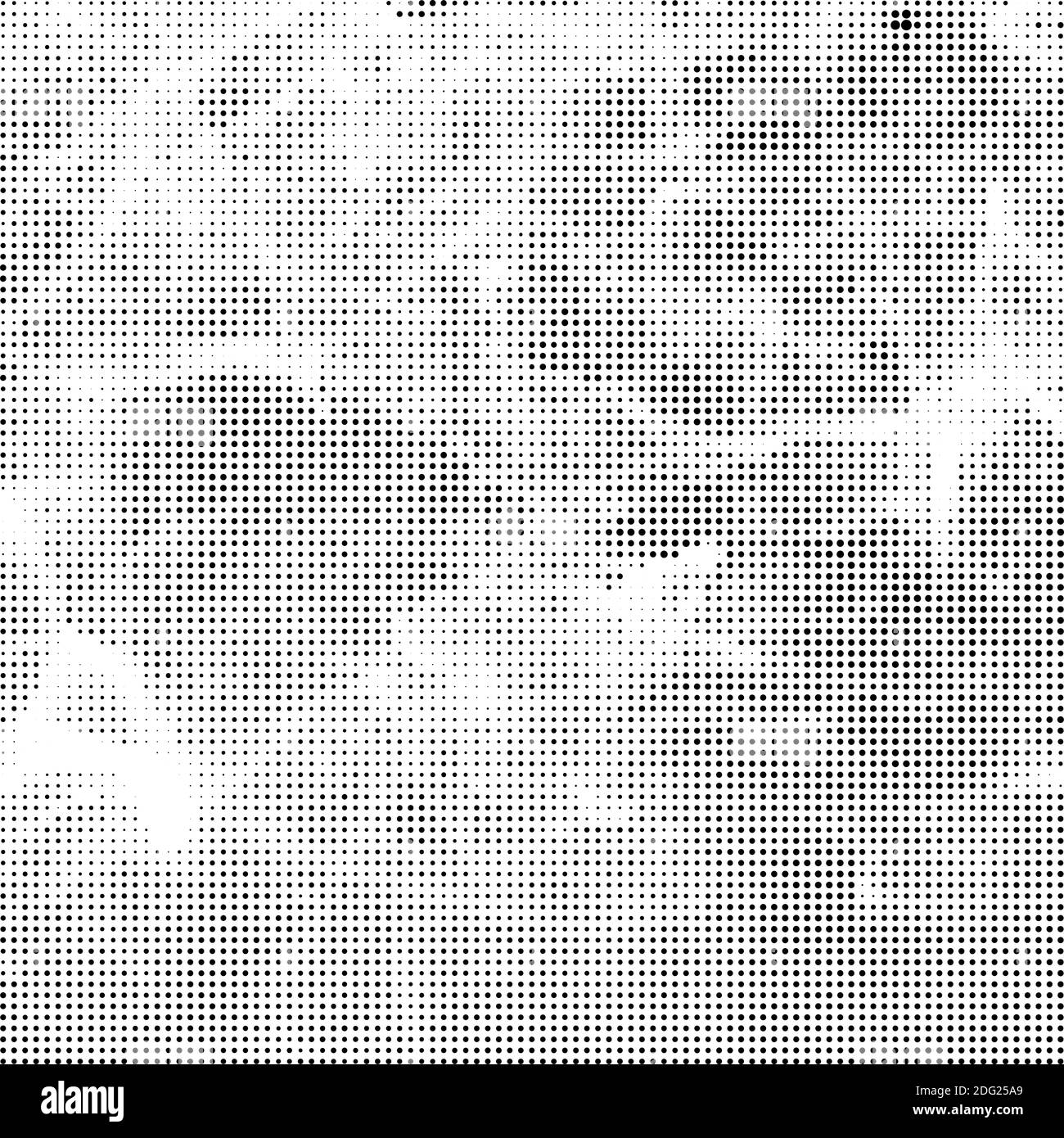 Modèle de demi-teinte. Ensemble de points. La texture en pointillés sur fond blanc. Grunge Overlay Modèle. La conception linéaire de détresse. Banque D'Images