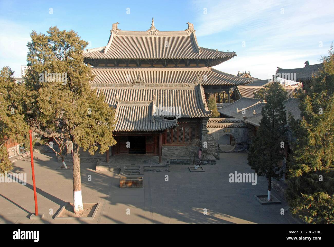 Datong, province du Shanxi en Chine. Le Temple de Huayan ou le Monastère de Huayan. Ce temple bouddhiste est un bon exemple de l'architecture chinoise ancienne. Banque D'Images