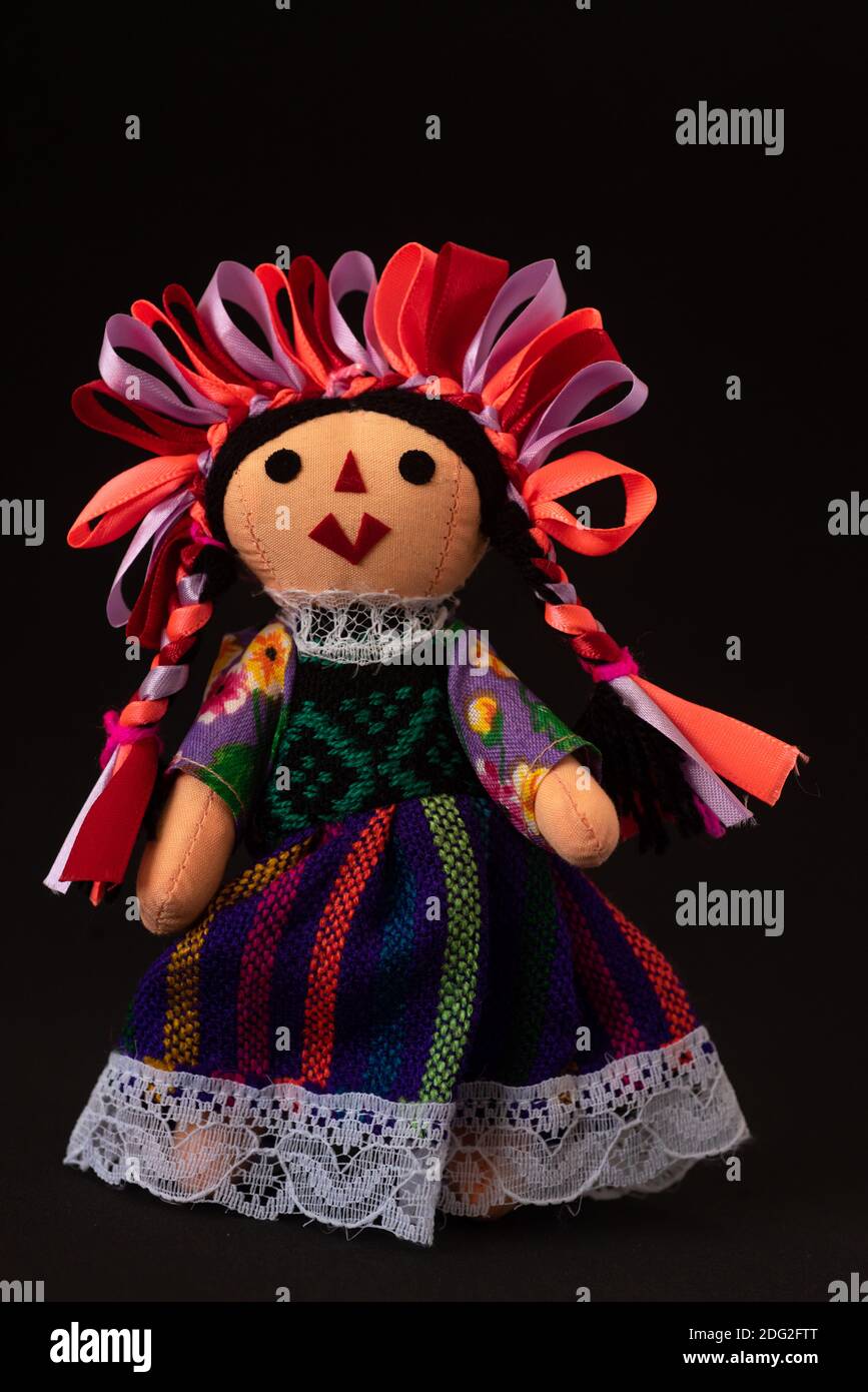 Artisanat mexicain traditionnel Marias chiffon poupée jouet Banque D'Images