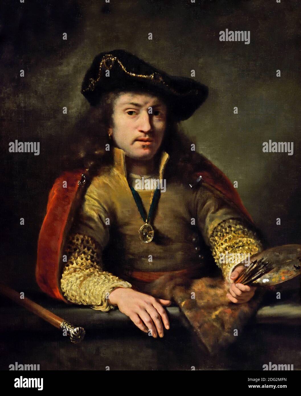 Self Portrait 1653 Ferdinand bol, 1616 – 1680, néerlandais, le, pays-Bas, Banque D'Images