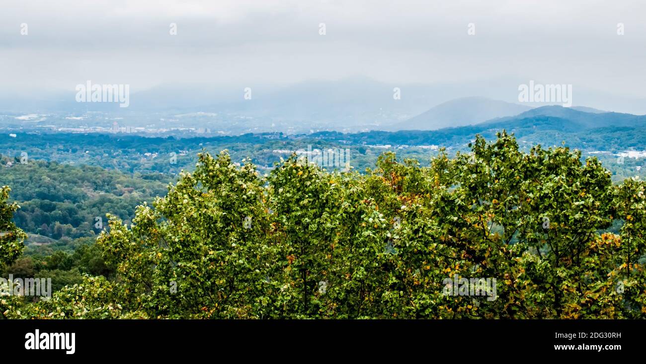 Paysages de montagne dans l'État de virginie autour de roanoke Banque D'Images