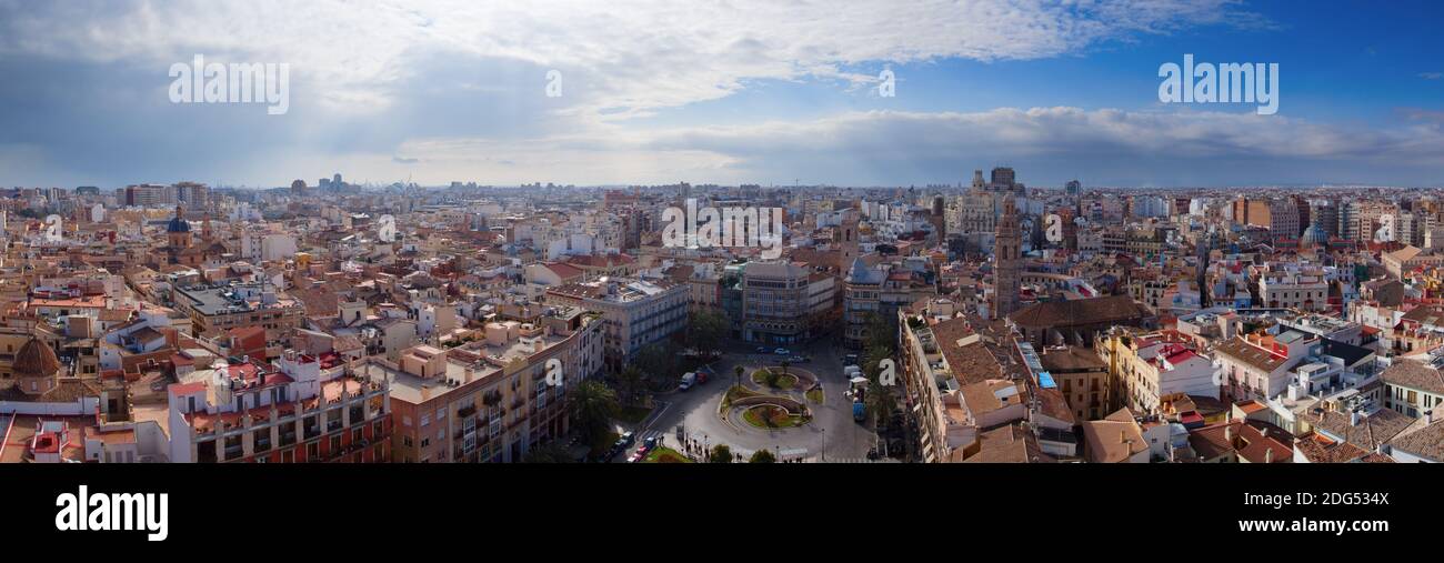 Vue panoramique sur Valence, Espagne Banque D'Images Vue panoramique sur Valence, Espagne Banque D'Images