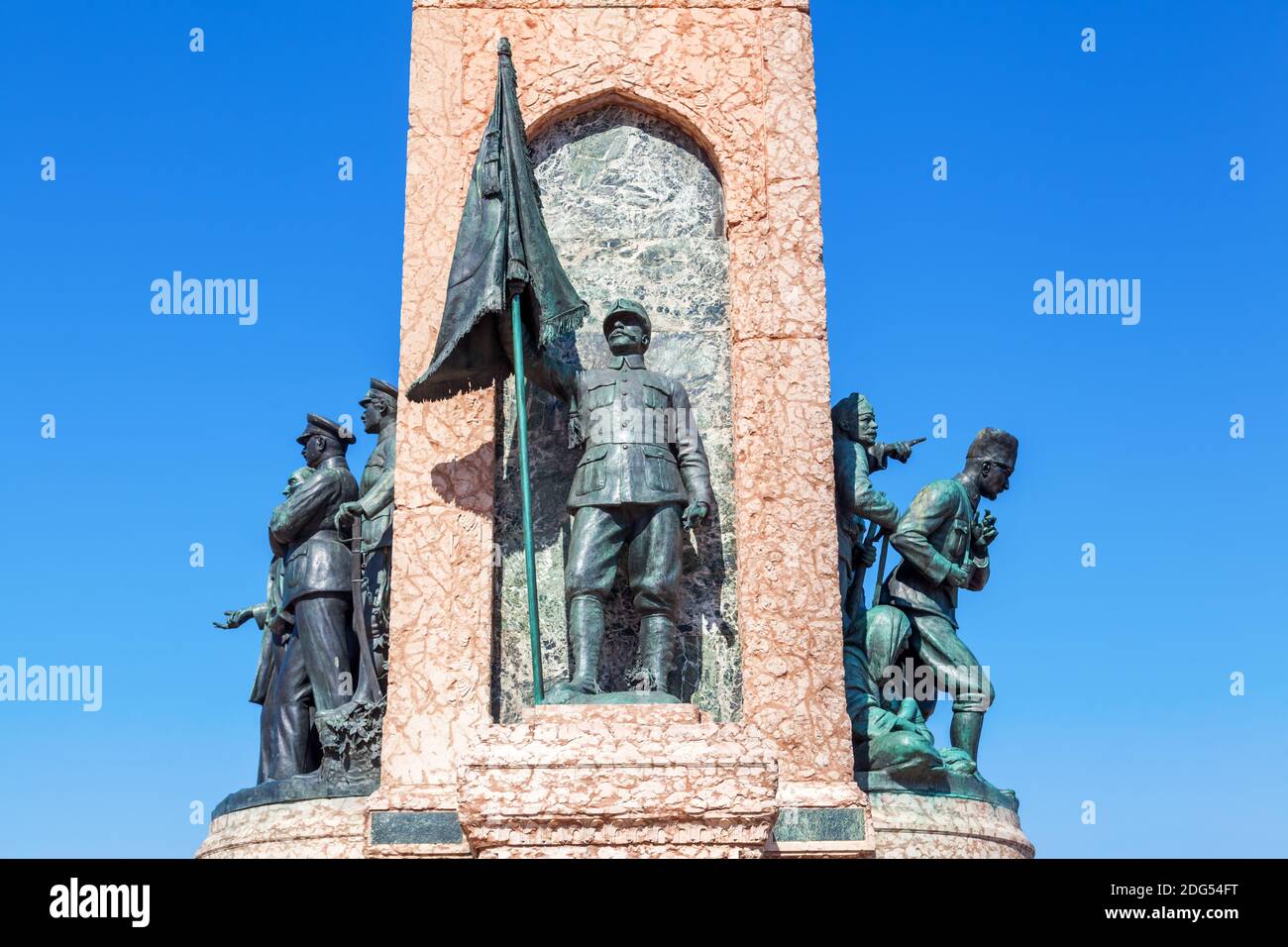 Monument de la République sur la place Taksim, Istanbul, Turquie Banque D'Images