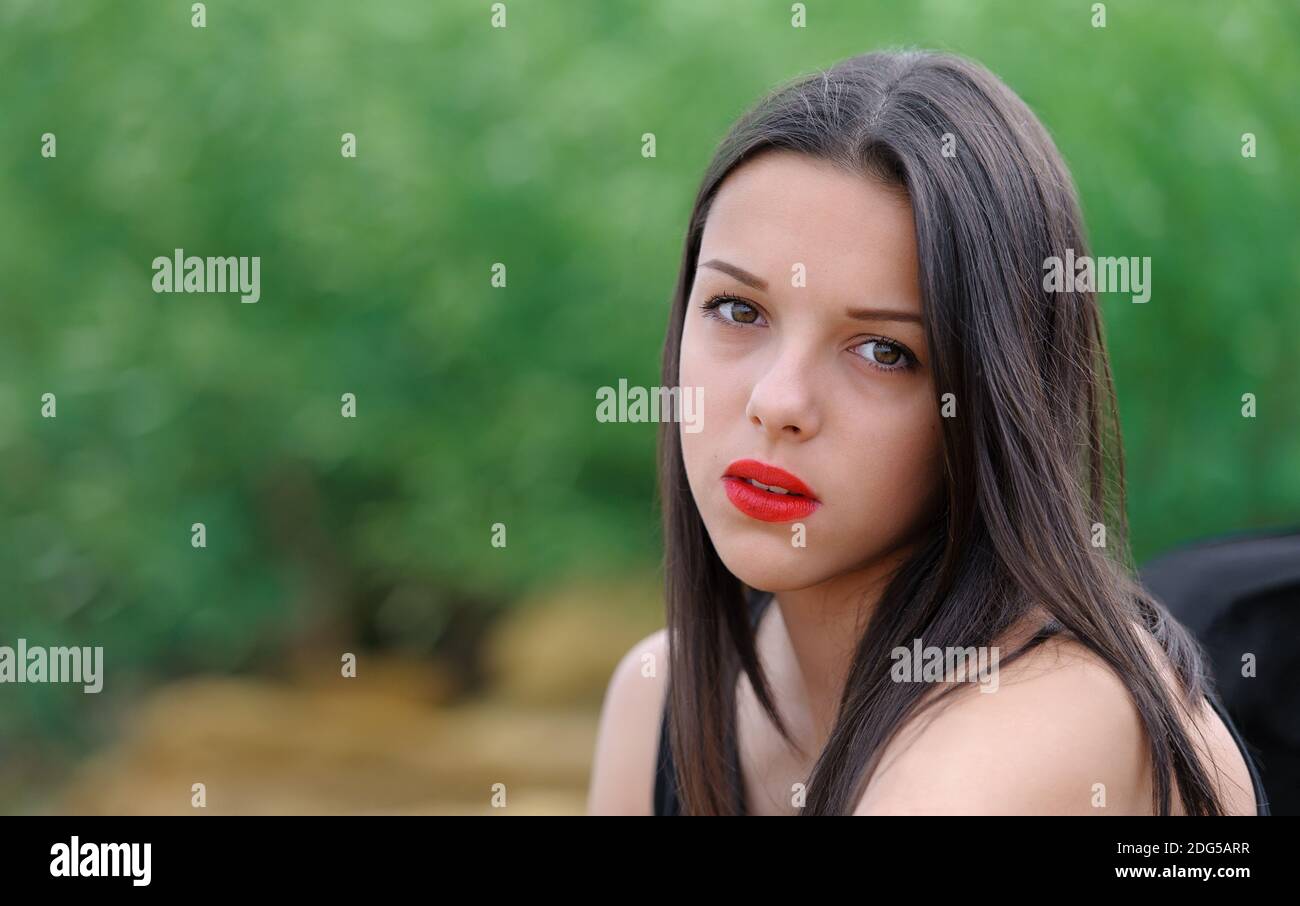 Belle jeune fille Banque D'Images