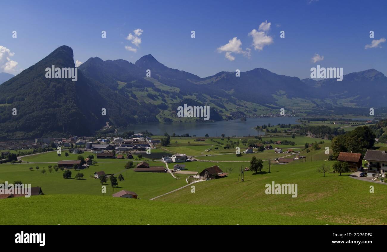 Vue magnifique sur la région de Lucerne Banque D'Images