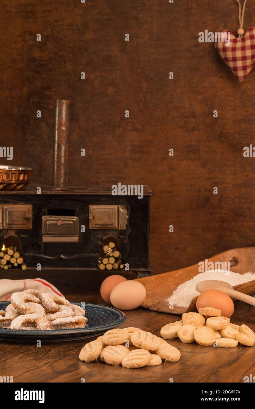 Faire cuire des biscuits Banque D'Images