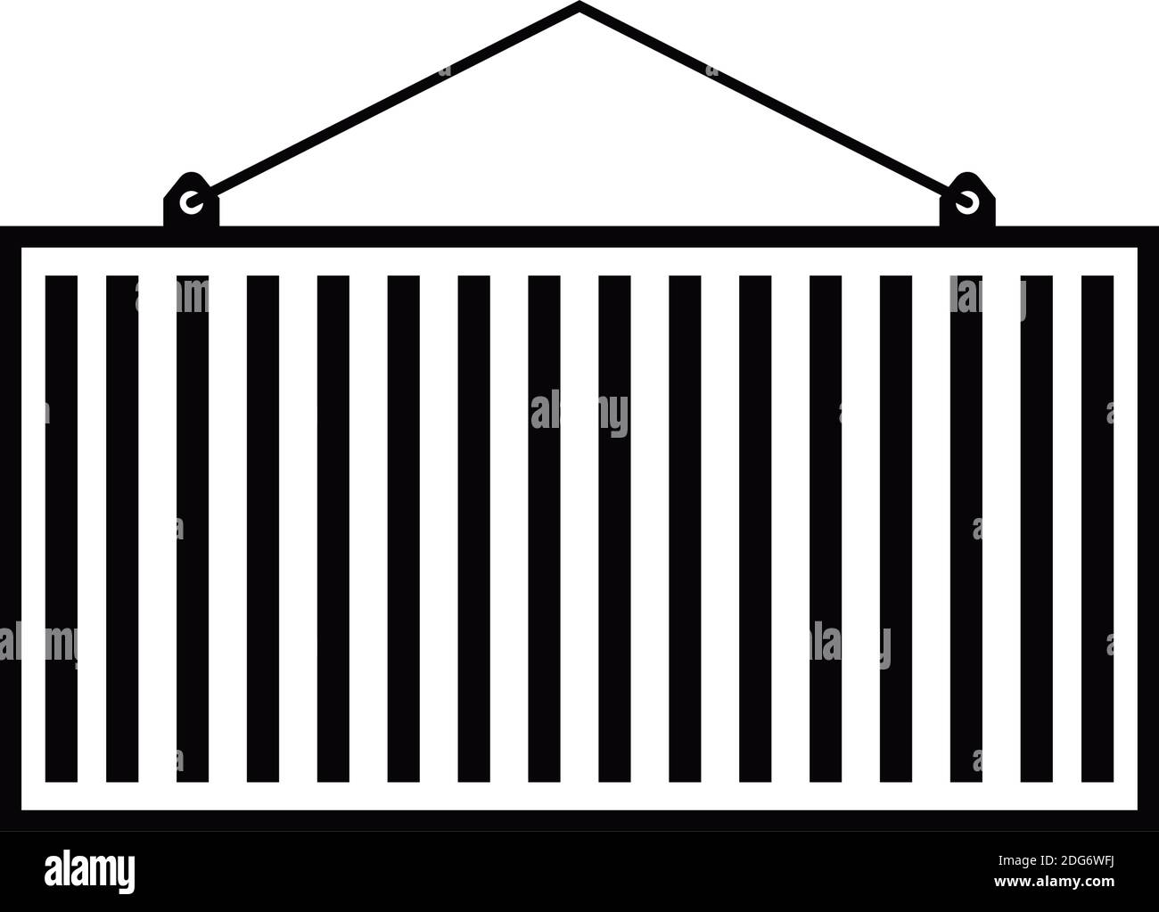 Illustration vectorielle isolée du modèle de conception d'icône de conteneur Illustration de Vecteur