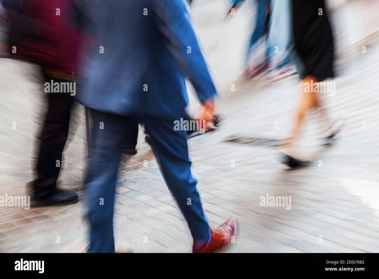 Image avec effet de zoom créatif des professionnels sur le déplacer Banque D'Images