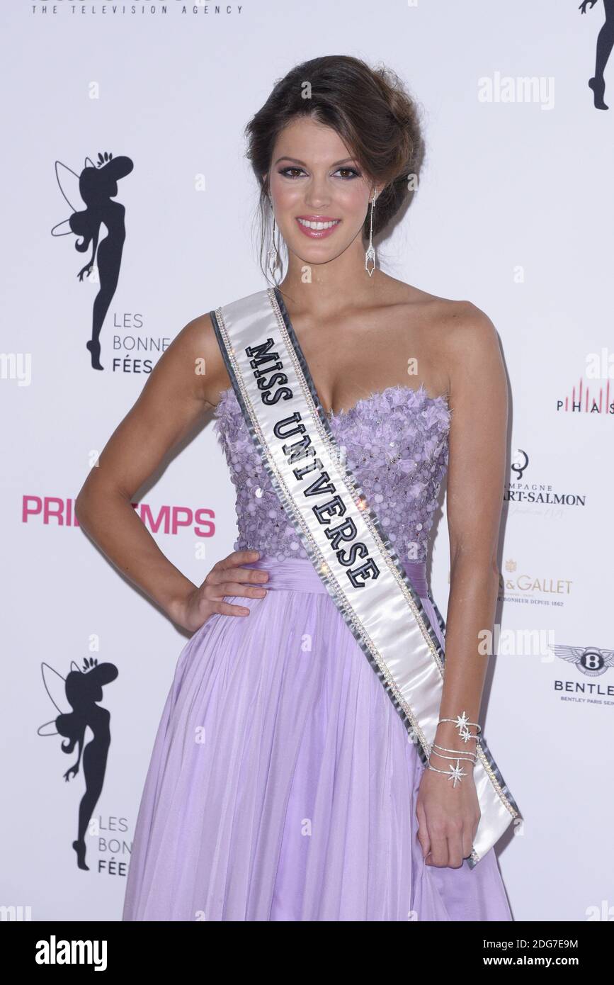 Iris Mittenaere, Miss Universe (originaire du Nord de la France et Miss  France 2016) participe au premier gala de charité 'les bonnes Feess' à  l'Hôtel d'Evreux, le 20 mars 2017 à Paris,
